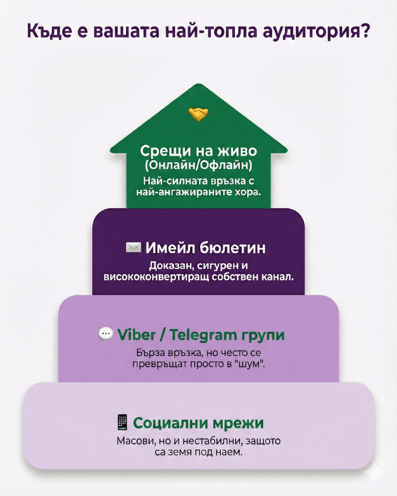Къде е вашата най-топла аудитория в момента